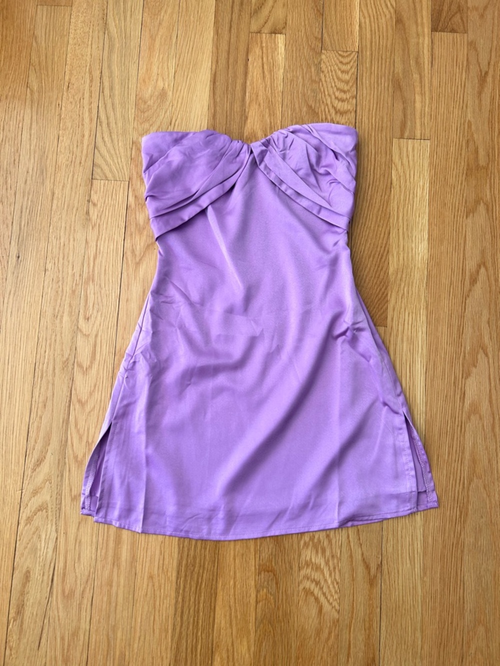 Princess Polly Lilac Twist-Front Mini Dress